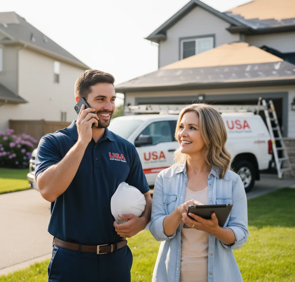 USA Roof Repair Experts customer support in Rosendale